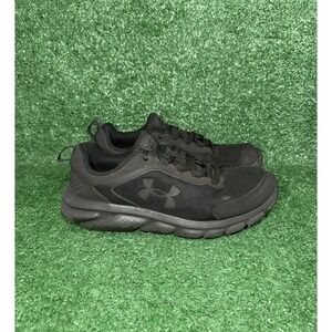 Under‎ Armour Charged Assert-9 Womens Size 9 Black Mesh Running Shoes Sneakers